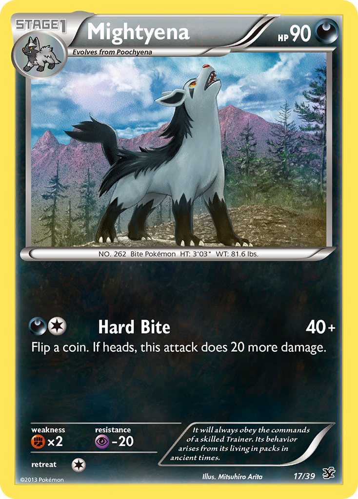 Mightyena (17/39) [XY: Kalos Starter Set] | Gear Gaming Fayetteville