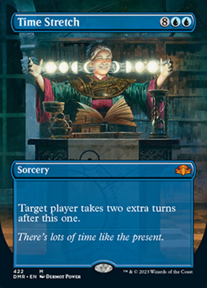 Time Stretch (Borderless Alternate Art) [Dominaria Remastered] | Gear Gaming Fayetteville