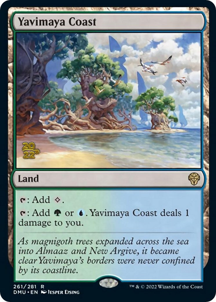 Yavimaya Coast [Dominaria United Prerelease Promos] | Gear Gaming Fayetteville