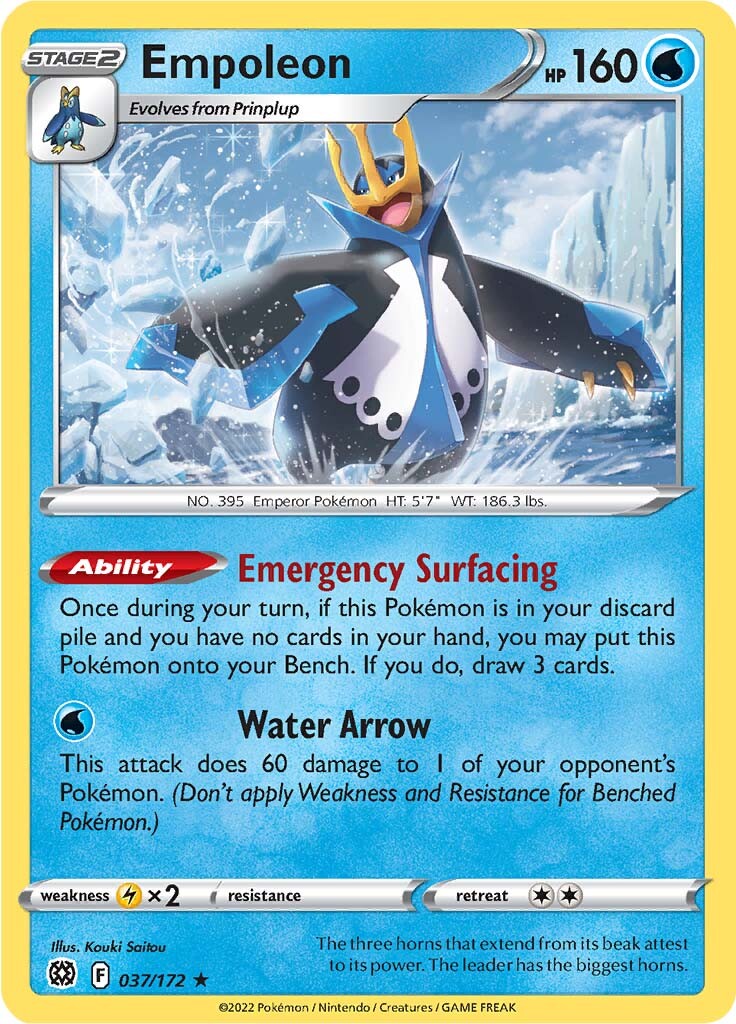 Empoleon (037/172) [Sword & Shield: Brilliant Stars] | Gear Gaming Fayetteville