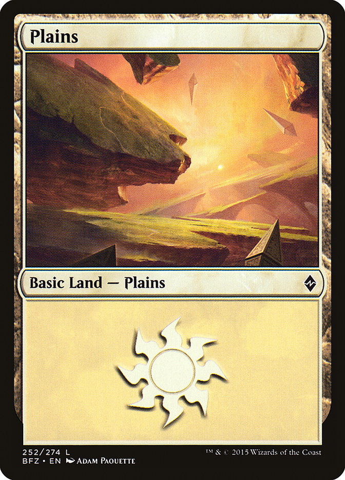 Plains (252) [Battle for Zendikar] | Gear Gaming Fayetteville