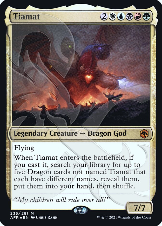 Tiamat (Ampersand Promo) [Dungeons & Dragons: Adventures in the Forgotten Realms Promos] | Gear Gaming Fayetteville
