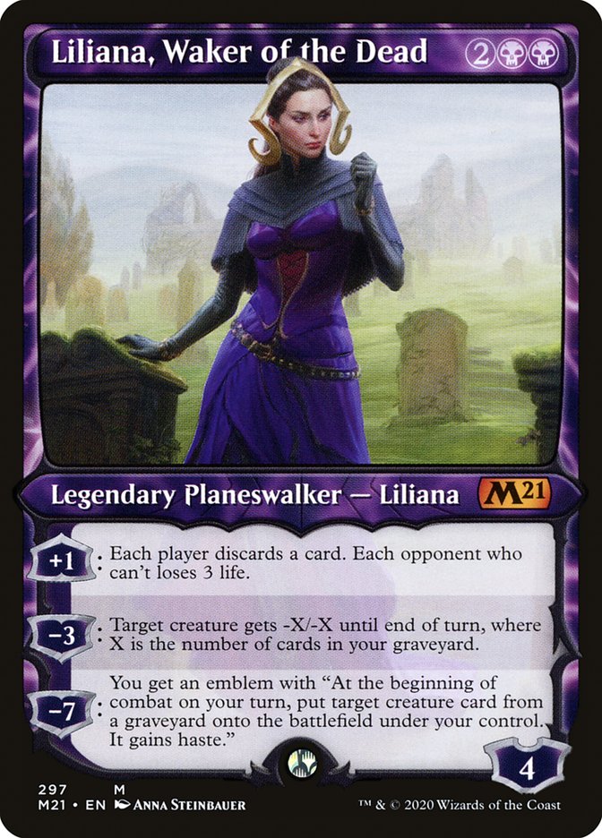 Liliana, Waker of the Dead (Showcase) [Core Set 2021] | Gear Gaming Fayetteville