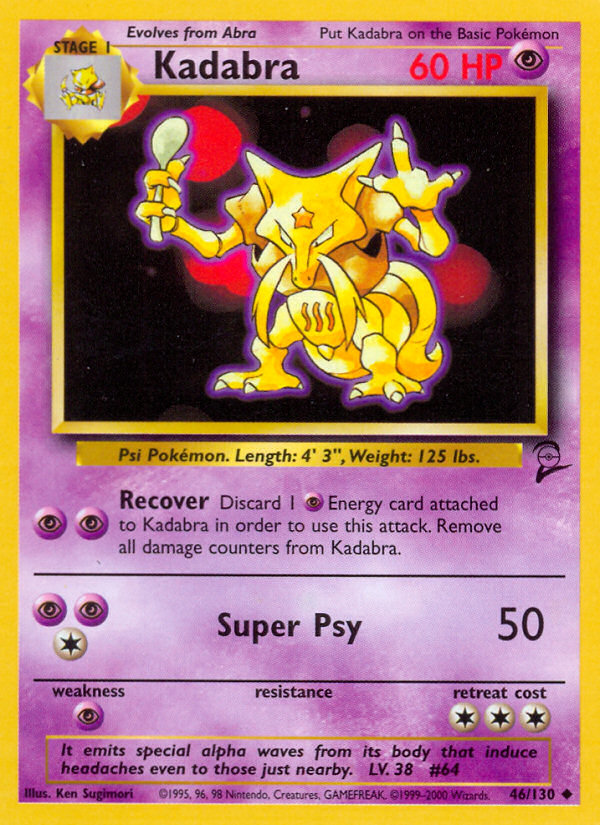 Kadabra (46/130) [Base Set 2] | Gear Gaming Fayetteville