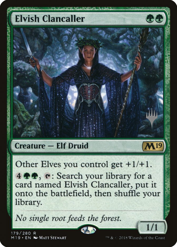 Elvish Clancaller (Promo Pack) [Core Set 2019 Promos] | Gear Gaming Fayetteville