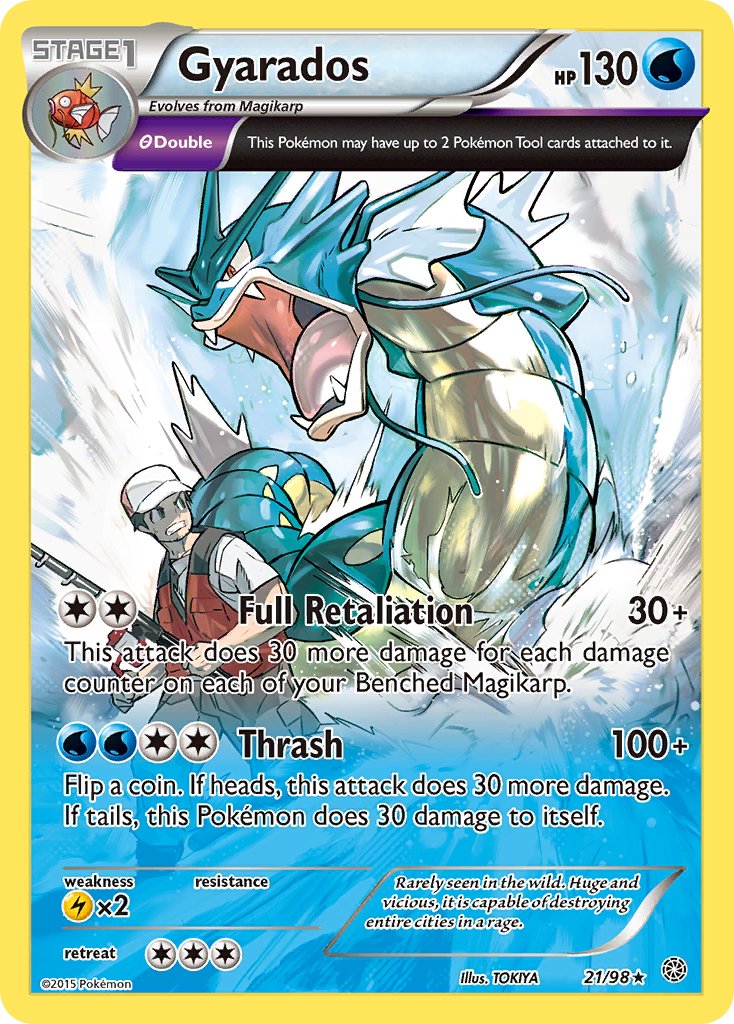 Gyarados (21/98) (Cosmos Holo) (Theme Deck Exclusive) [XY: Ancient Origins] | Gear Gaming Fayetteville