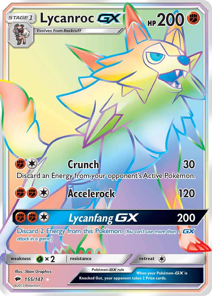 Lycanroc GX (155/147) [Sun & Moon: Burning Shadows] | Gear Gaming Fayetteville