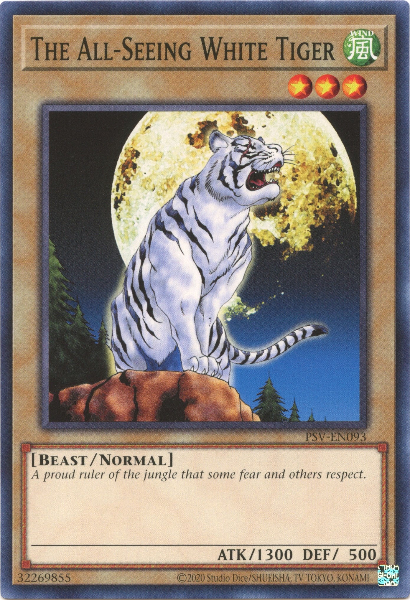 The All-Seeing White Tiger (25th Anniversary) [PSV-EN093] Common | Gear Gaming Fayetteville