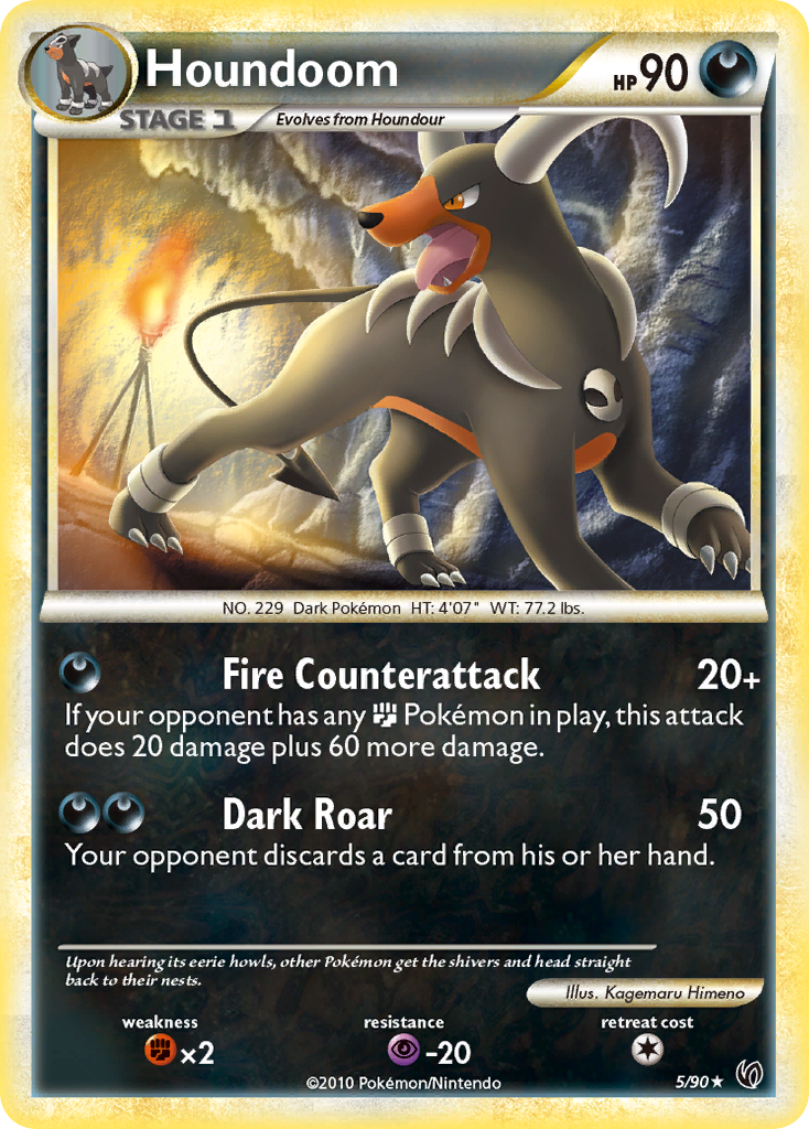 Houndoom (5/90) [HeartGold & SoulSilver: Undaunted] | Gear Gaming Fayetteville