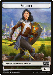 Construct // Soldier Double-Sided Token [Core Set 2021 Tokens] | Gear Gaming Fayetteville