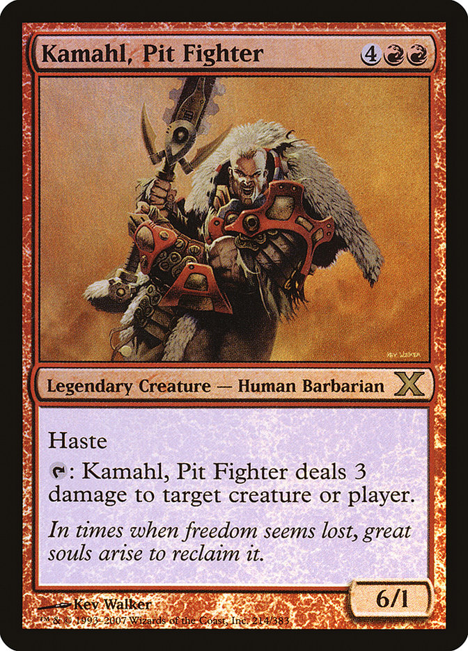 Kamahl, Pit Fighter (Premium Foil) [Tenth Edition] | Gear Gaming Fayetteville