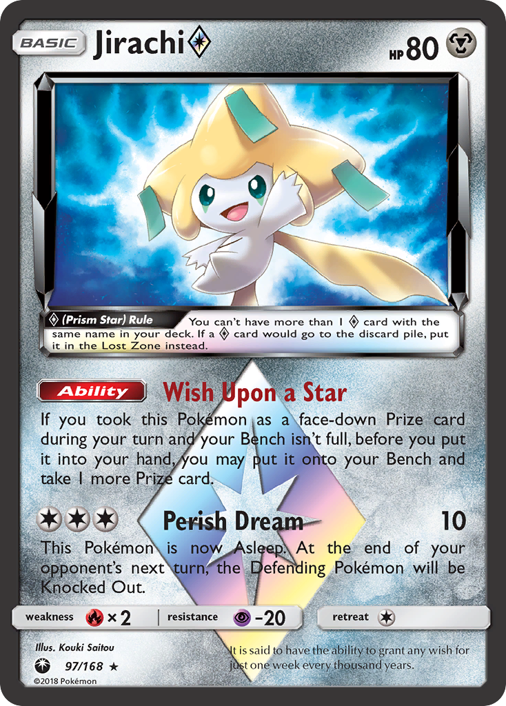 Jirachi (97/168) (Prism Star) [Sun & Moon: Celestial Storm] | Gear Gaming Fayetteville