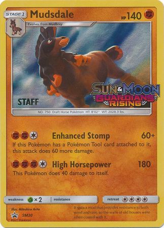 Mudsdale (SM20) (Staff Prerelease Promo) [Sun & Moon: Black Star Promos] | Gear Gaming Fayetteville