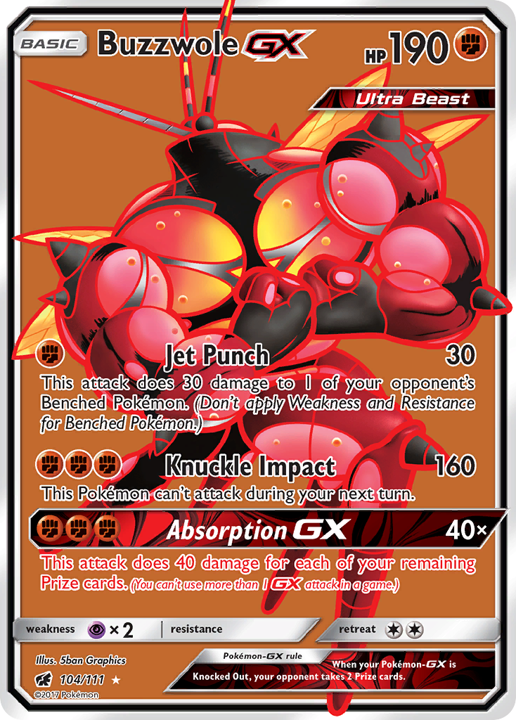 Buzzwole GX (104/111) [Sun & Moon: Crimson Invasion] | Gear Gaming Fayetteville