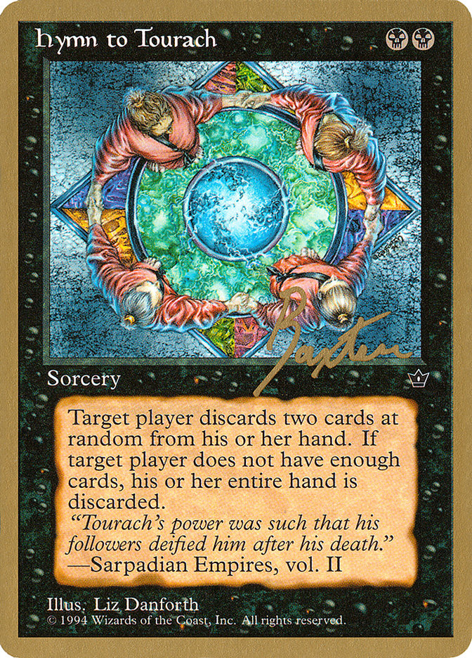 Hymn to Tourach (Circle) (George Baxter) [Pro Tour Collector Set] | Gear Gaming Fayetteville