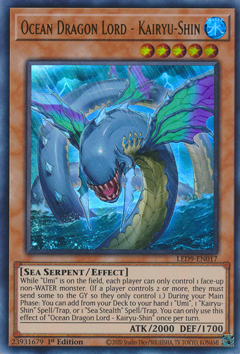 Ocean Dragon Lord - Kairyu-Shin [LED9-EN017] Ultra Rare | Gear Gaming Fayetteville