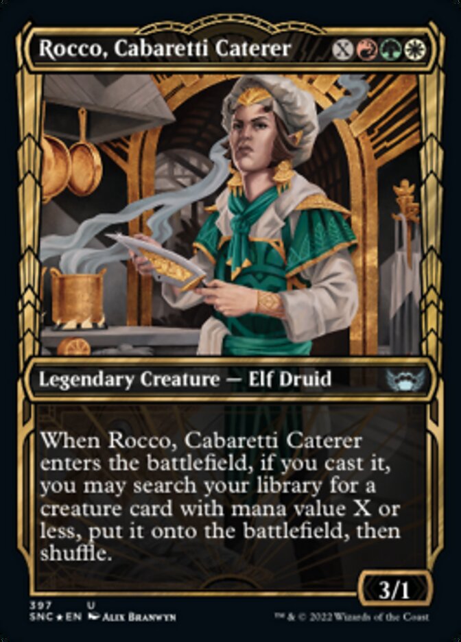 Rocco, Cabaretti Caterer (Showcase Golden Age Gilded Foil) [Streets of New Capenna] | Gear Gaming Fayetteville