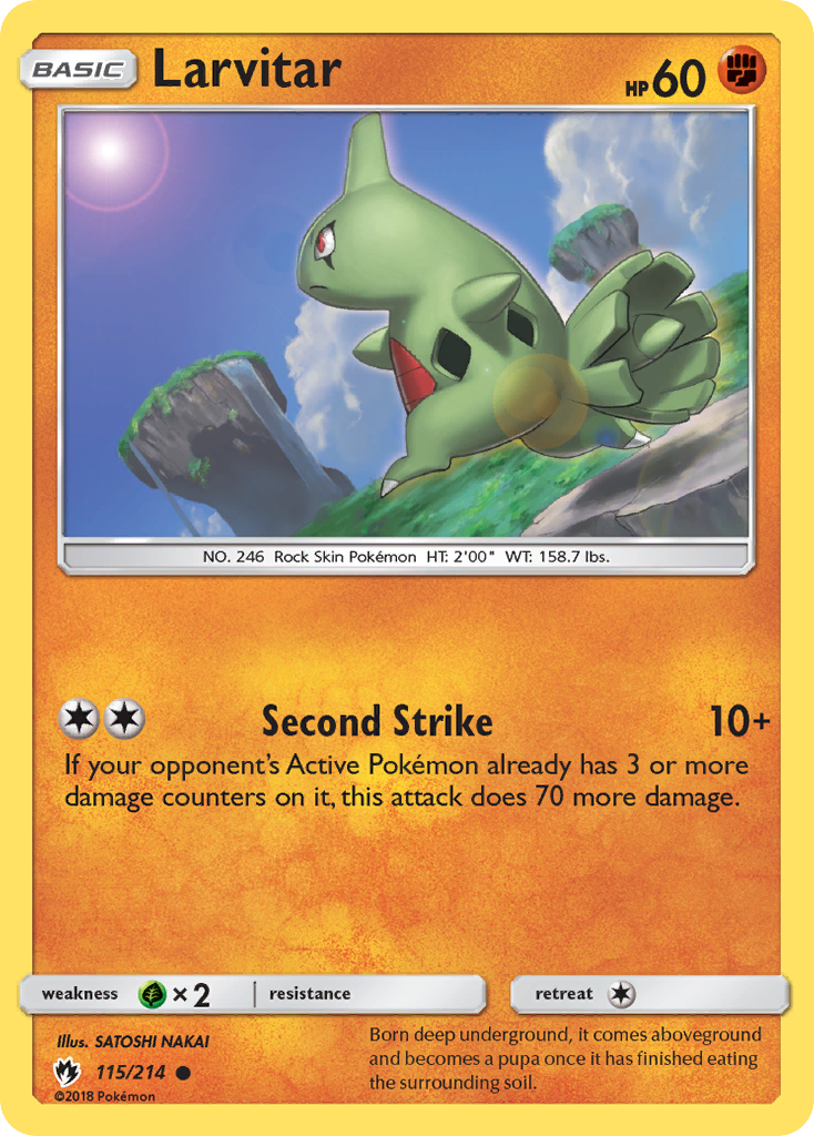 Larvitar (115/214) [Sun & Moon: Lost Thunder] | Gear Gaming Fayetteville