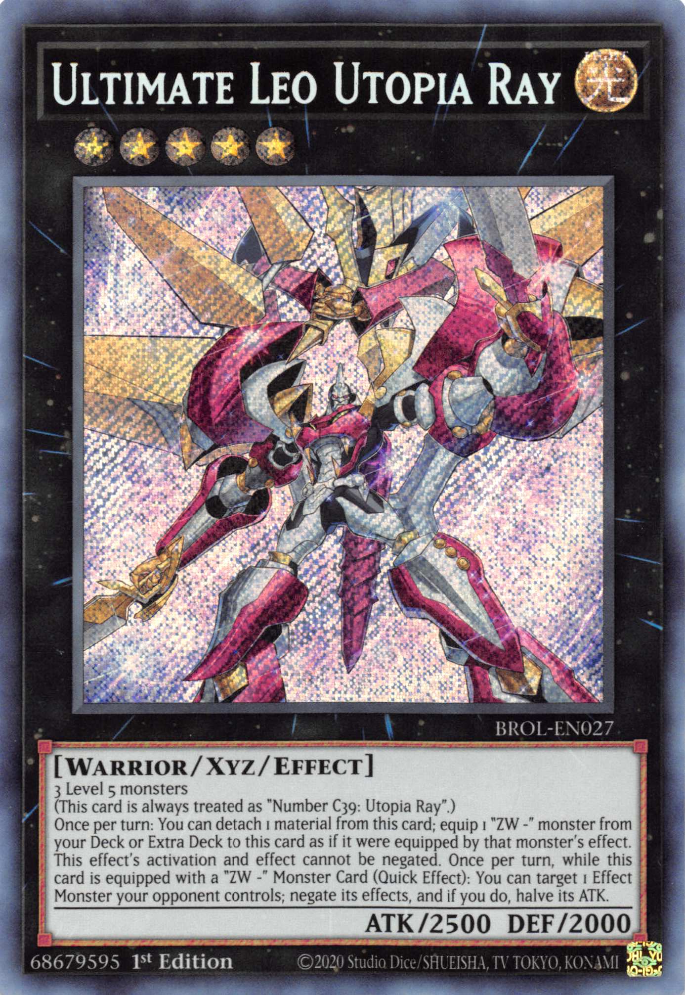 Ultimate Leo Utopia Ray [BROL-EN027] Secret Rare | Gear Gaming Fayetteville