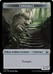 Phyrexian Golem // Construct Double-Sided Token [March of the Machine Commander Tokens] | Gear Gaming Fayetteville