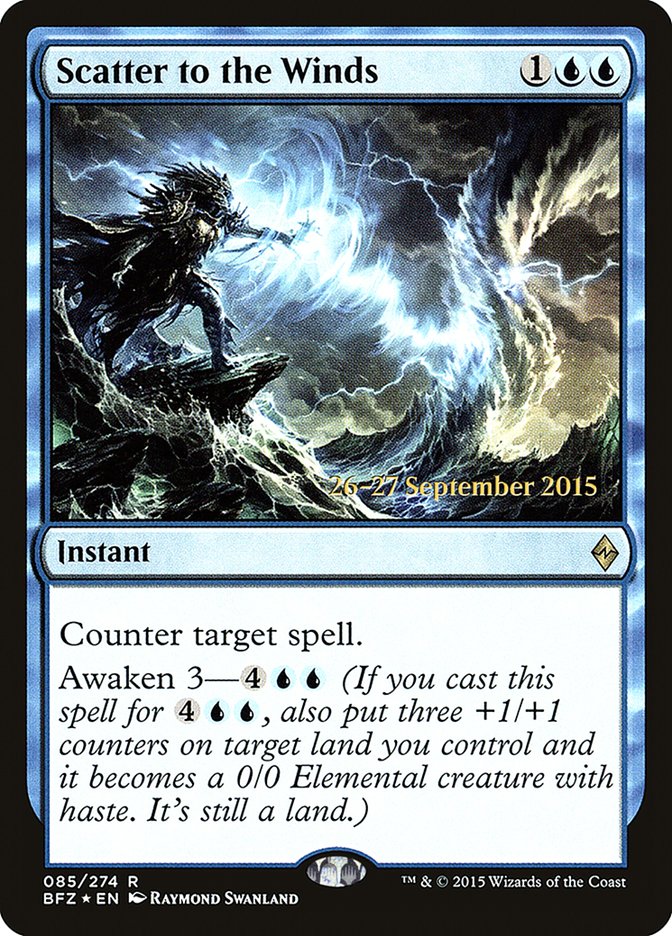 Scatter to the Winds [Battle for Zendikar Prerelease Promos] | Gear Gaming Fayetteville