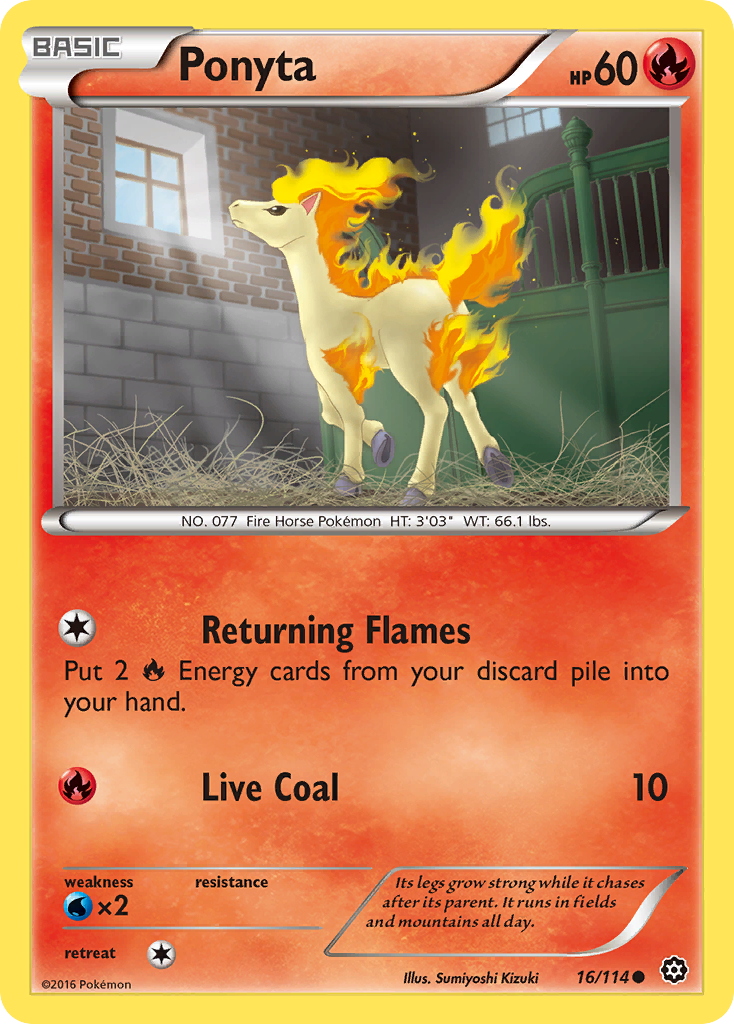 Ponyta (16/114) [XY: Steam Siege] | Gear Gaming Fayetteville