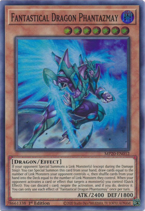 Fantastical Dragon Phantazmay [MP20-EN012] Super Rare | Gear Gaming Fayetteville