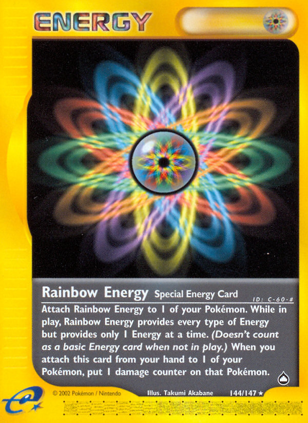 Rainbow Energy (144/147) [Aquapolis] | Gear Gaming Fayetteville