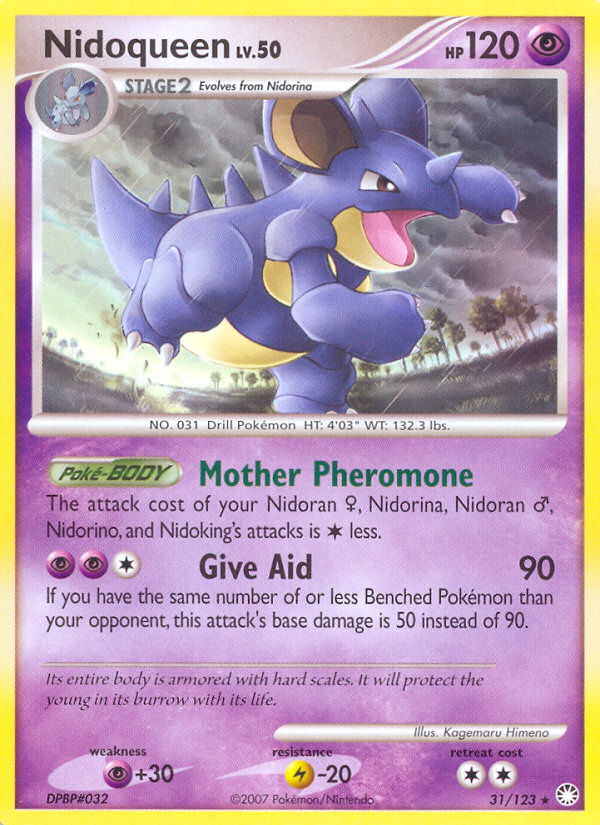 Nidoqueen (31/123) [Diamond & Pearl: Mysterious Treasures] | Gear Gaming Fayetteville