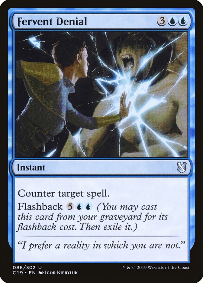 Fervent Denial [Commander 2019] | Gear Gaming Fayetteville