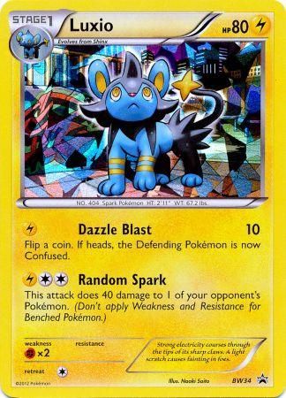 Luxio (BW34) (Cracked Ice Holo) [Black & White: Black Star Promos] | Gear Gaming Fayetteville