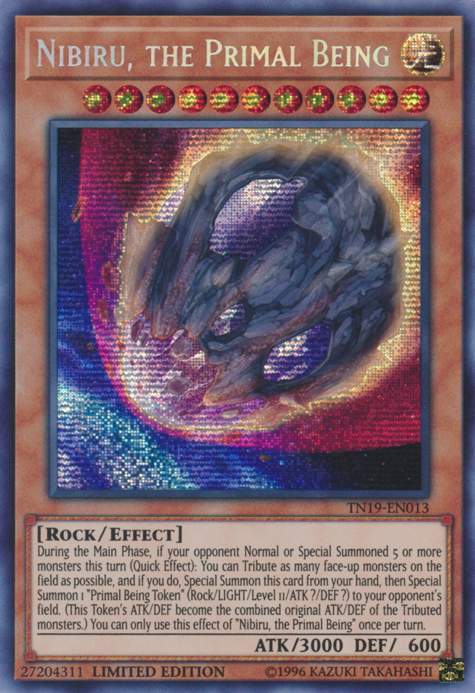 Nibiru, the Primal Being [TN19-EN013] Prismatic Secret Rare | Gear Gaming Fayetteville