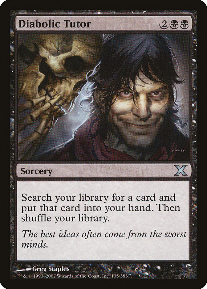 Diabolic Tutor [Tenth Edition] | Gear Gaming Fayetteville