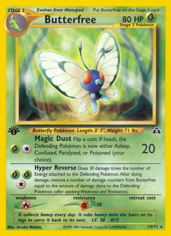 Butterfree (19/75) [Neo Discovery 1st Edition] | Gear Gaming Fayetteville