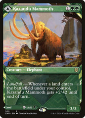 Kazandu Mammoth // Kazandu Valley (Showcase) [Zendikar Rising] | Gear Gaming Fayetteville