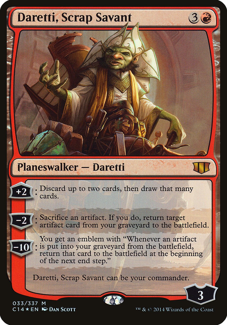 Daretti, Scrap Savant (Oversized) [Commander 2014 Oversized] | Gear Gaming Fayetteville