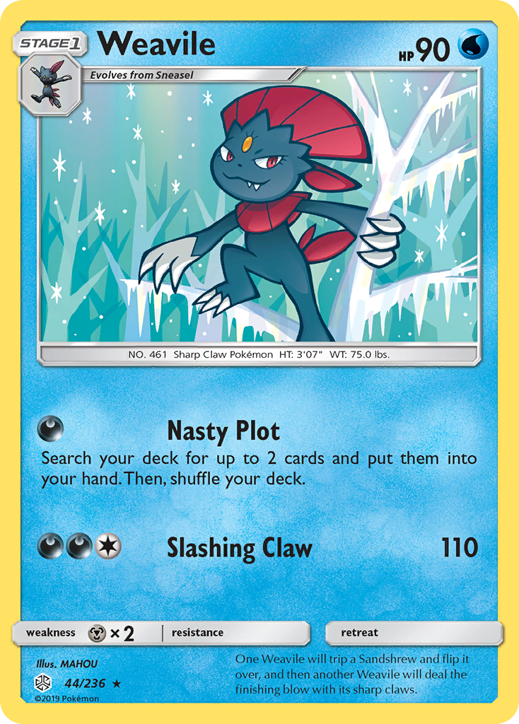 Weavile (44/236) [Sun & Moon: Cosmic Eclipse] | Gear Gaming Fayetteville