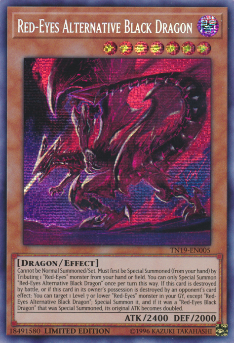 Red-Eyes Alternative Black Dragon [TN19-EN005] Prismatic Secret Rare | Gear Gaming Fayetteville