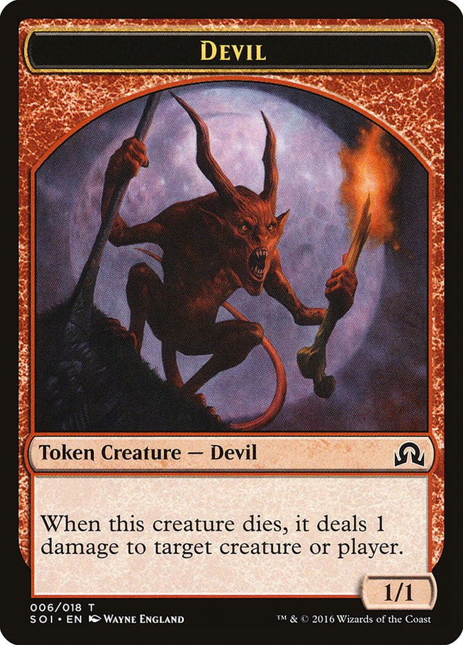 Devil Token [Shadows over Innistrad Tokens] | Gear Gaming Fayetteville