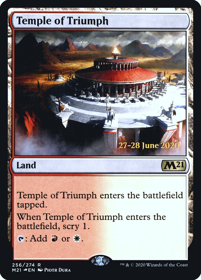 Temple of Triumph [Core Set 2021 Prerelease Promos] | Gear Gaming Fayetteville