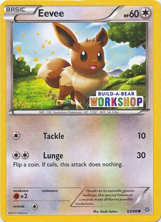 Eevee (63/98) (Build A Bear Workshop Exclusive) [XY: Ancient Origins] | Gear Gaming Fayetteville