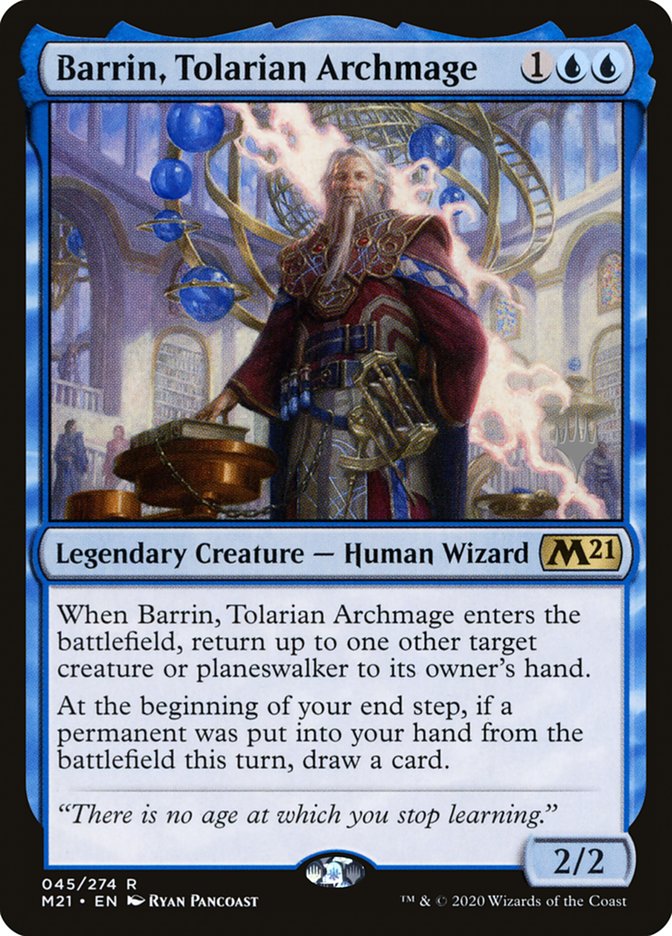 Barrin, Tolarian Archmage (Promo Pack) [Core Set 2021 Promos] | Gear Gaming Fayetteville