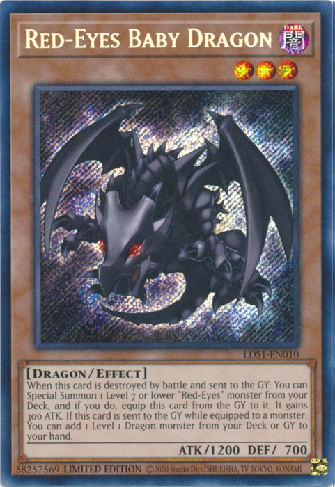 Red-Eyes Baby Dragon [LDS1-EN010] Secret Rare | Gear Gaming Fayetteville