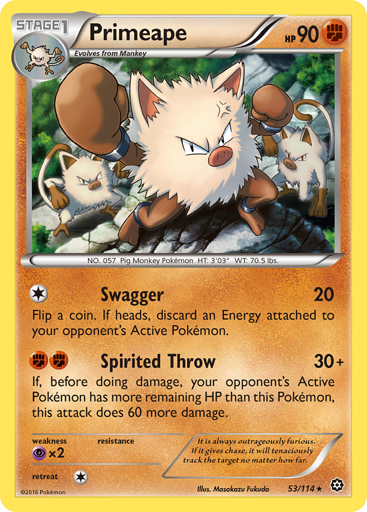 Primeape (53/114) [XY: Steam Siege] | Gear Gaming Fayetteville