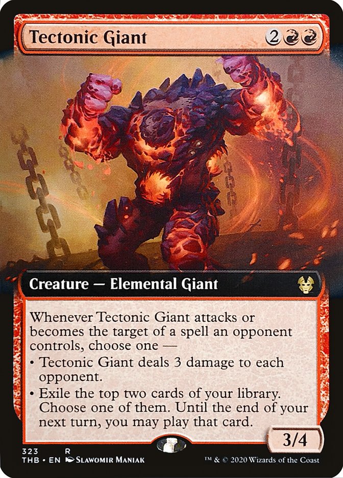 Tectonic Giant (Extended Art) [Theros Beyond Death] | Gear Gaming Fayetteville