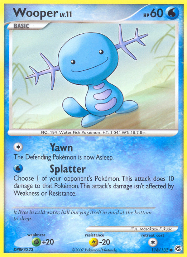 Wooper (118/132) [Diamond & Pearl: Secret Wonders] | Gear Gaming Fayetteville