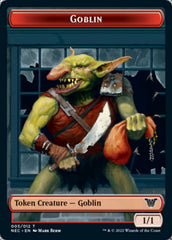 Smoke Blessing // Goblin Double-Sided Token [Kamigawa: Neon Dynasty Commander Tokens] | Gear Gaming Fayetteville