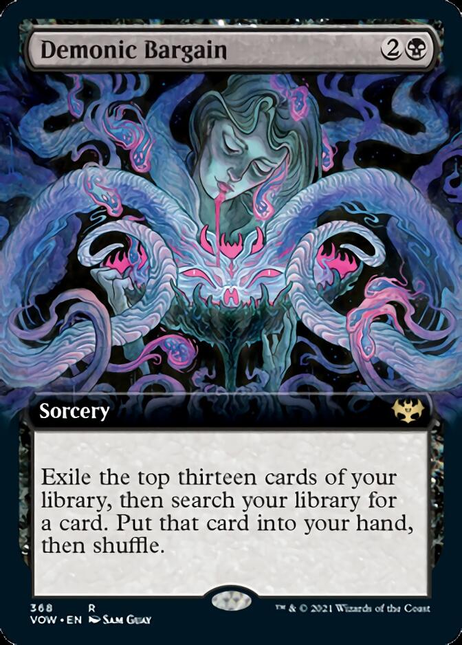 Demonic Bargain (Extended Art) [Innistrad: Crimson Vow] | Gear Gaming Fayetteville