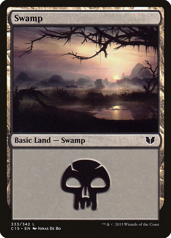 Swamp (333) [Commander 2015] | Gear Gaming Fayetteville