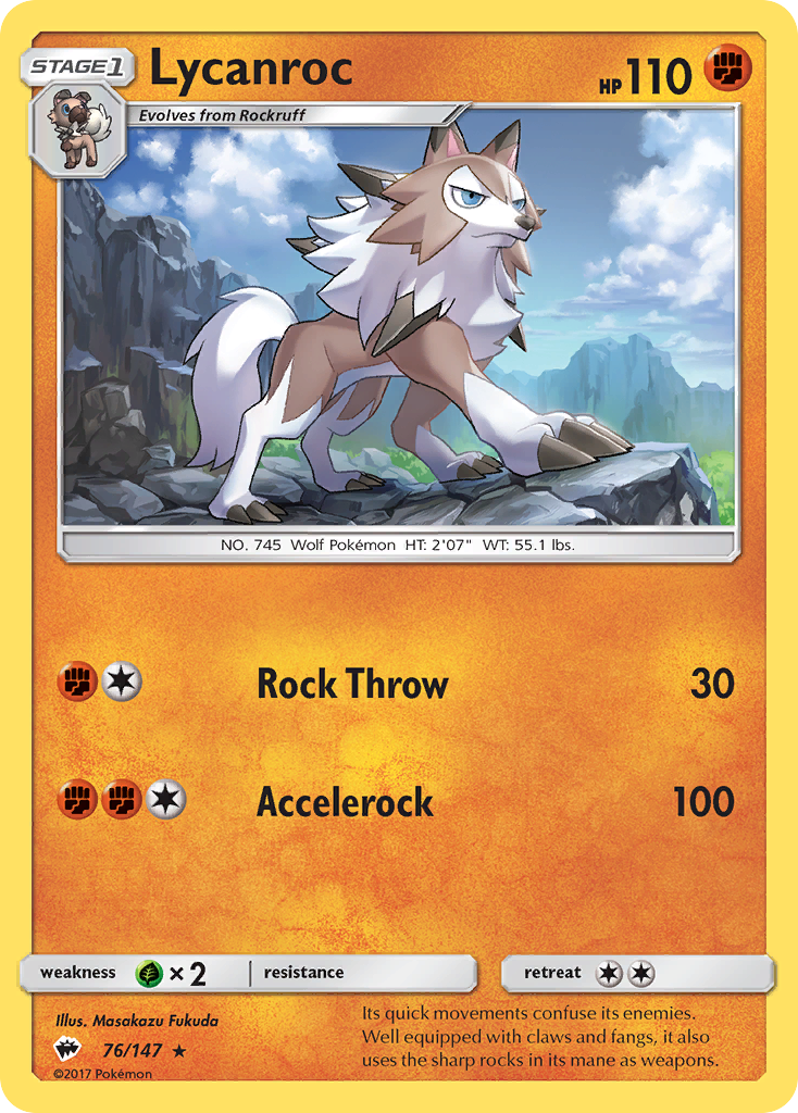 Lycanroc (76/147) [Sun & Moon: Burning Shadows] | Gear Gaming Fayetteville